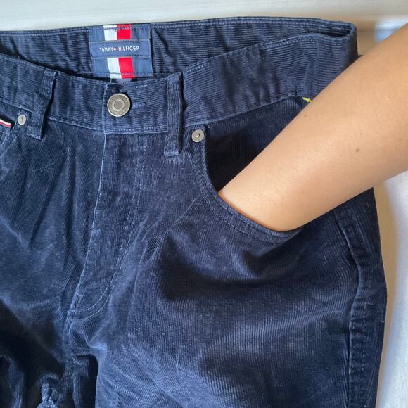 Tommy Hilfiger Men Pants Size 32/34 Blue Mid Rise Stretch Slim Straight Modern - Picture 7 of 11